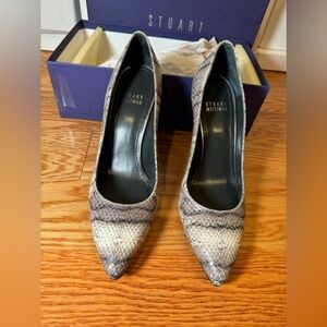Stuart Weitzman snakeskin heels